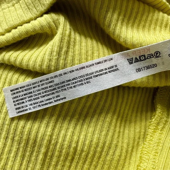 Daily Practice Nico by Anthropologie Celery Tie-Waist Short Sleeve Dress XS - Picture 10 of 11